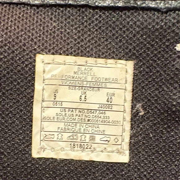 Merrell Black Tall Boots with Strap Details - Picture 9 of 10